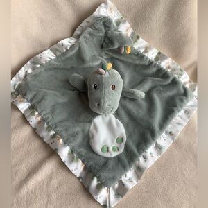 Douglas Baby Plush Greenish Grey Danny Dino Dinosaur Lovey Security Blanket